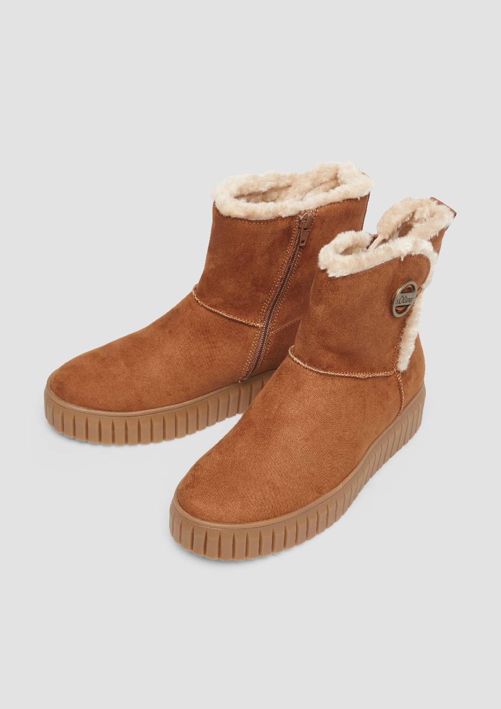 s.Oliver Gefütterte Boots mit Plateausohle Schlussverkauf