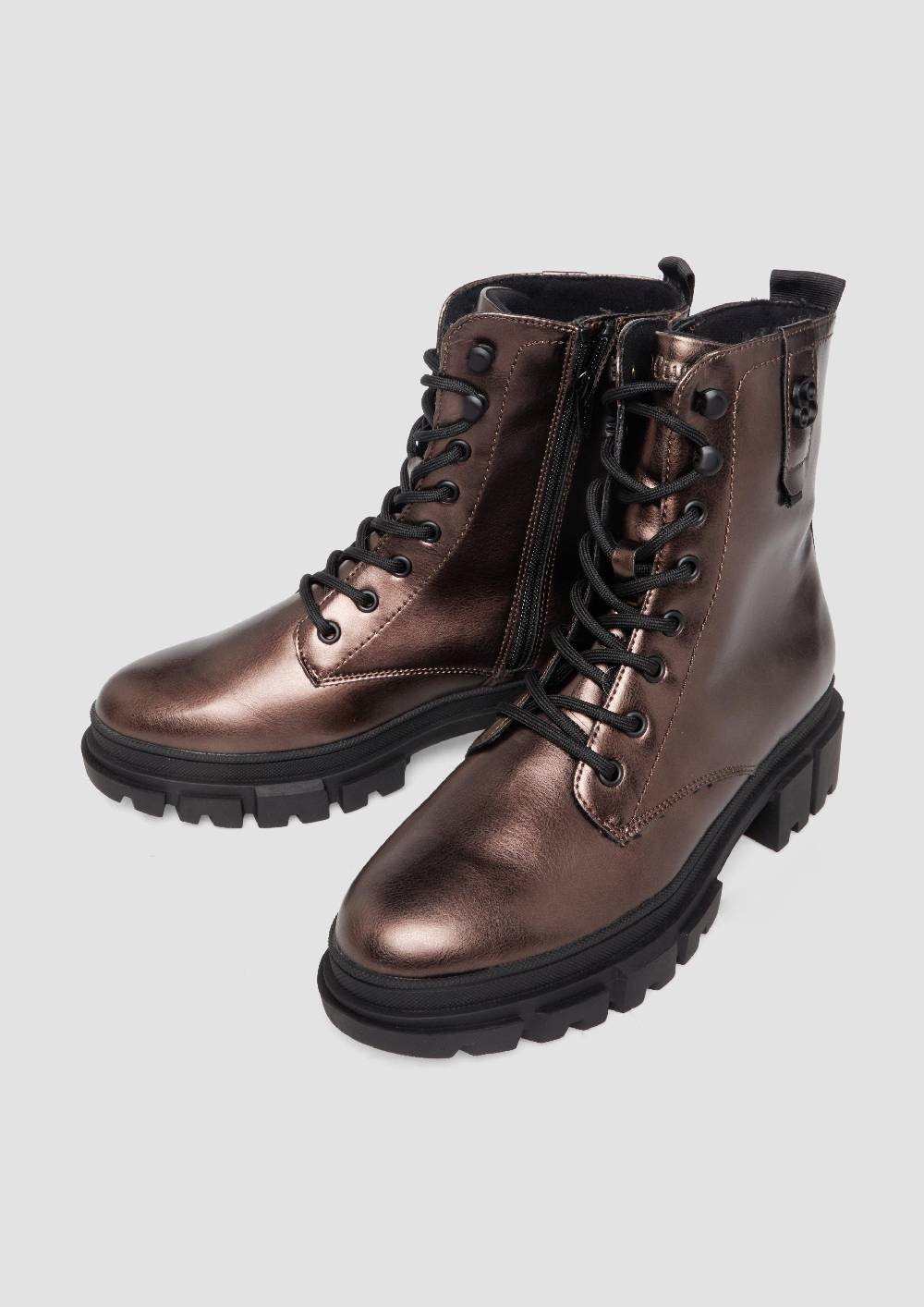 s.Oliver Stiefeletten mit Schnürung und Reißverschluss Blitzverkäufe