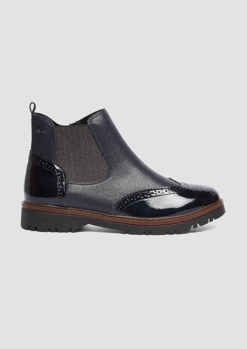 s.Oliver Chelsea Boots in Leder-Optik Großer Ausverkauf