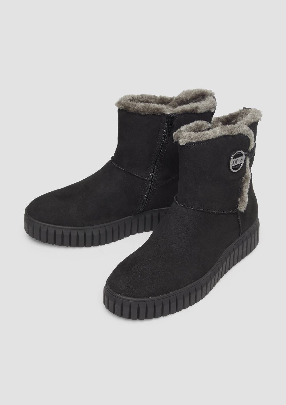 s.Oliver Gefütterte Boots mit Plateausohle Saisonschlussverkauf