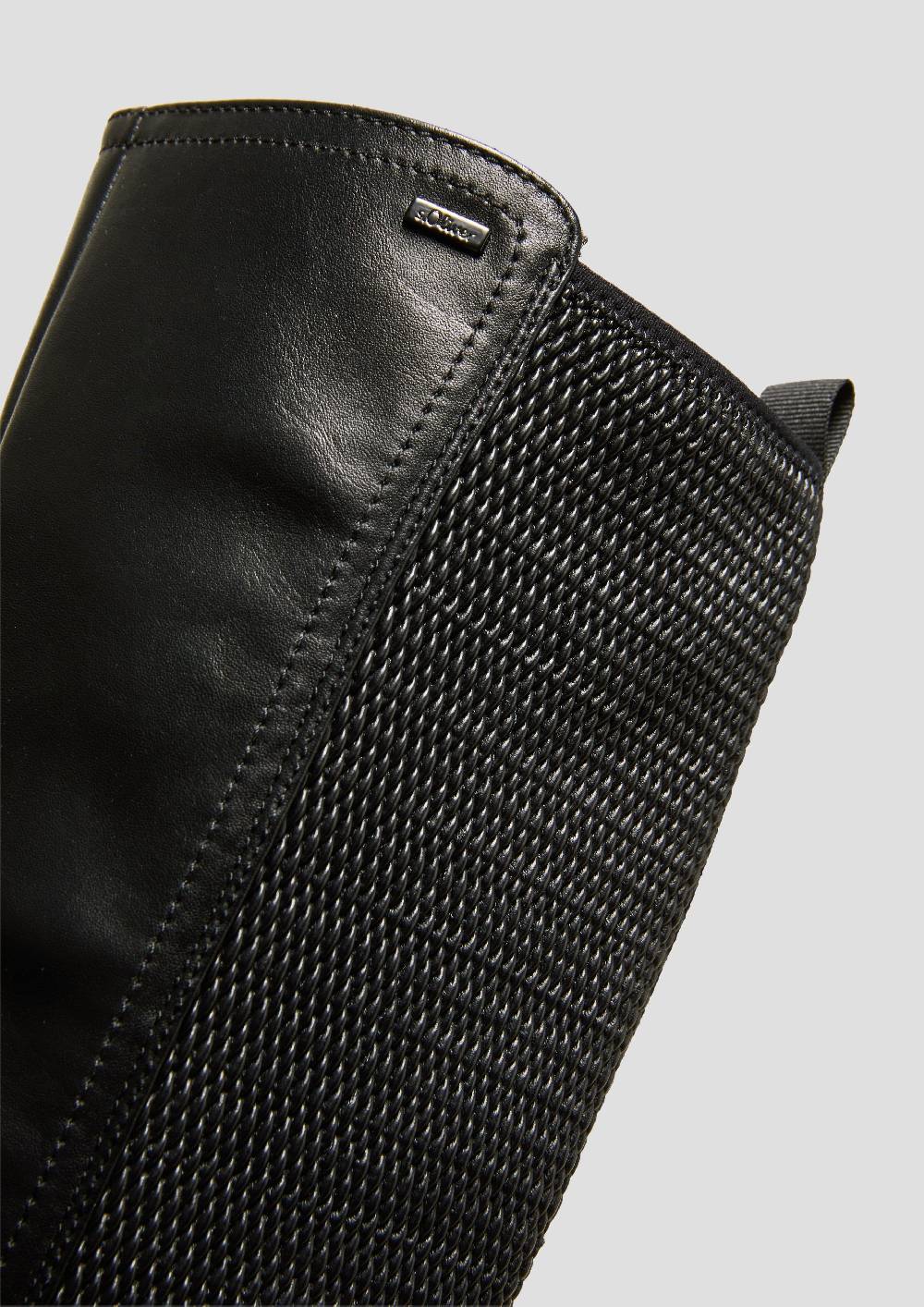 s.Oliver Stiefel in Glattleder-Optik Black Friday