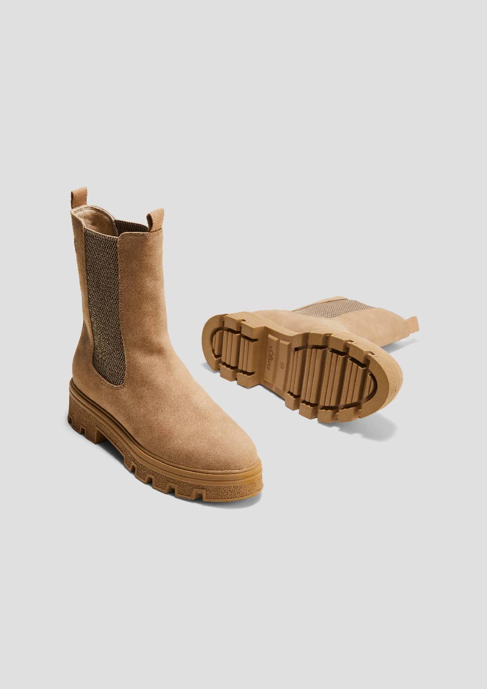 s.Oliver Halbhohe Chelsea Boots Heißer Verkauf