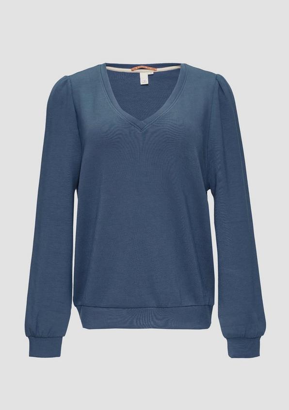s.Oliver Sweatshirt aus weicher Viskose-Ware