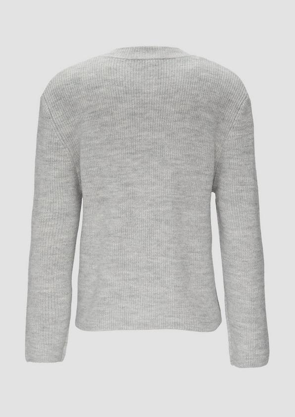 s.Oliver Strickjacke aus Alpakamix mit aufgesetzten Taschen