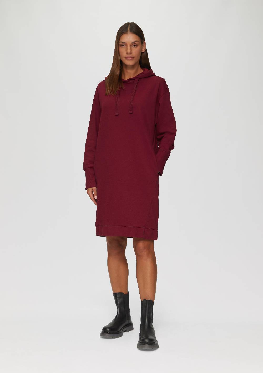 s.Oliver Sweatkleid mit Eingrifftaschen und vorgesetzter Seitennaht Sonderangebote