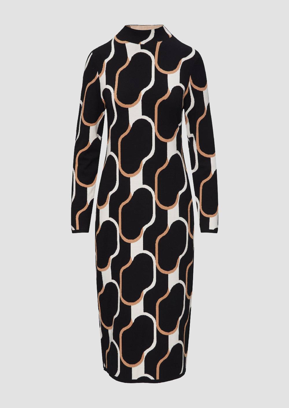 s.Oliver Strick-Kleid mit Stehkragen Riesige Ersparnisse