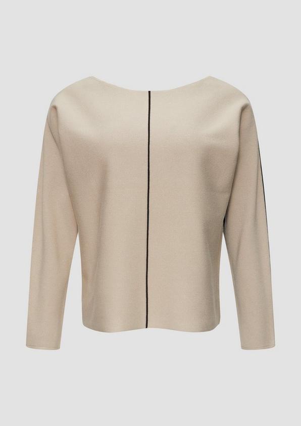 s.Oliver Modischer Strickpullover mit Fledermausärmel