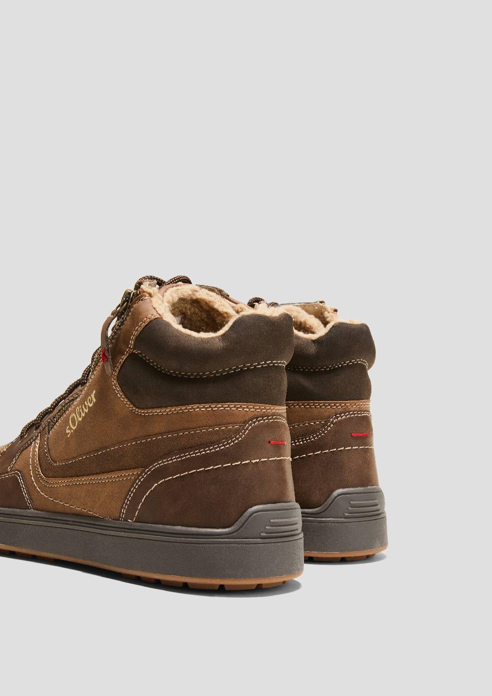 s.Oliver Gefütterte Boots mit Kontrastnähten Neueste Stile