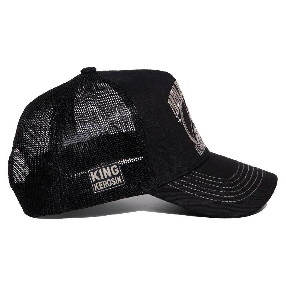 Queen Kerosin Trucker Cap «Man in Black» Schlussverkauf