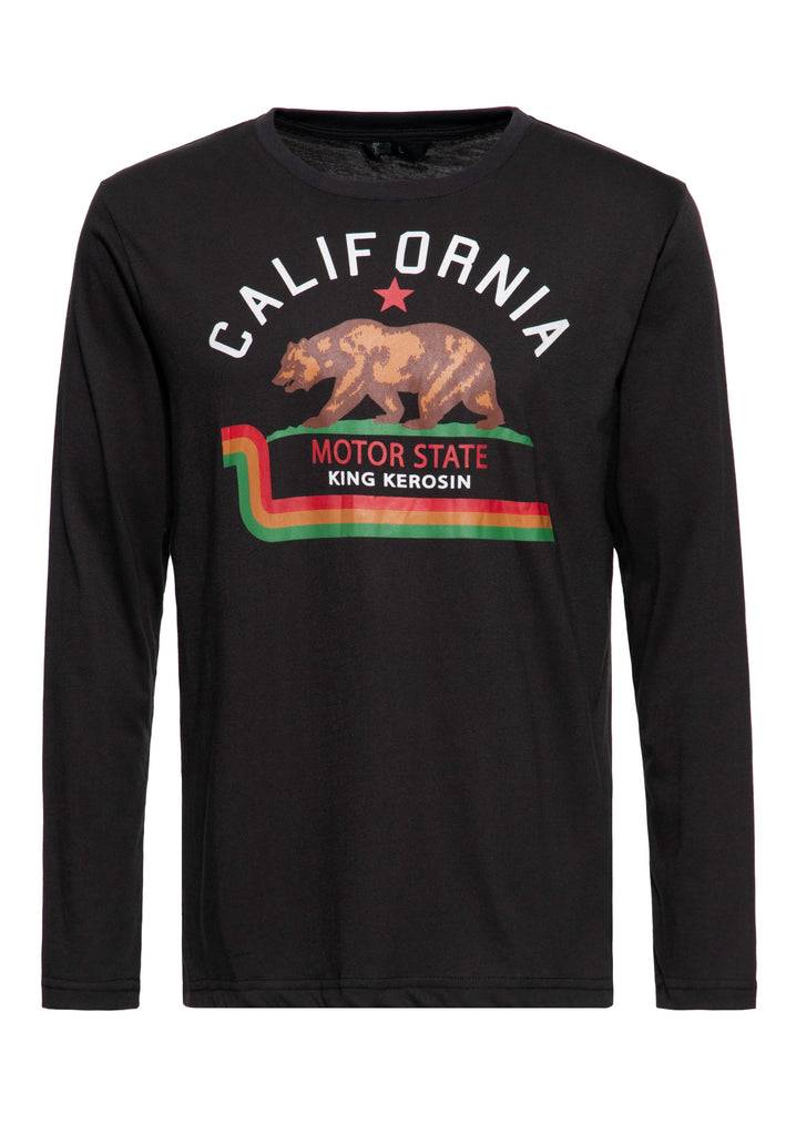 Queen Kerosin Langarmshirt «California» Limitierter Zeitrabatt