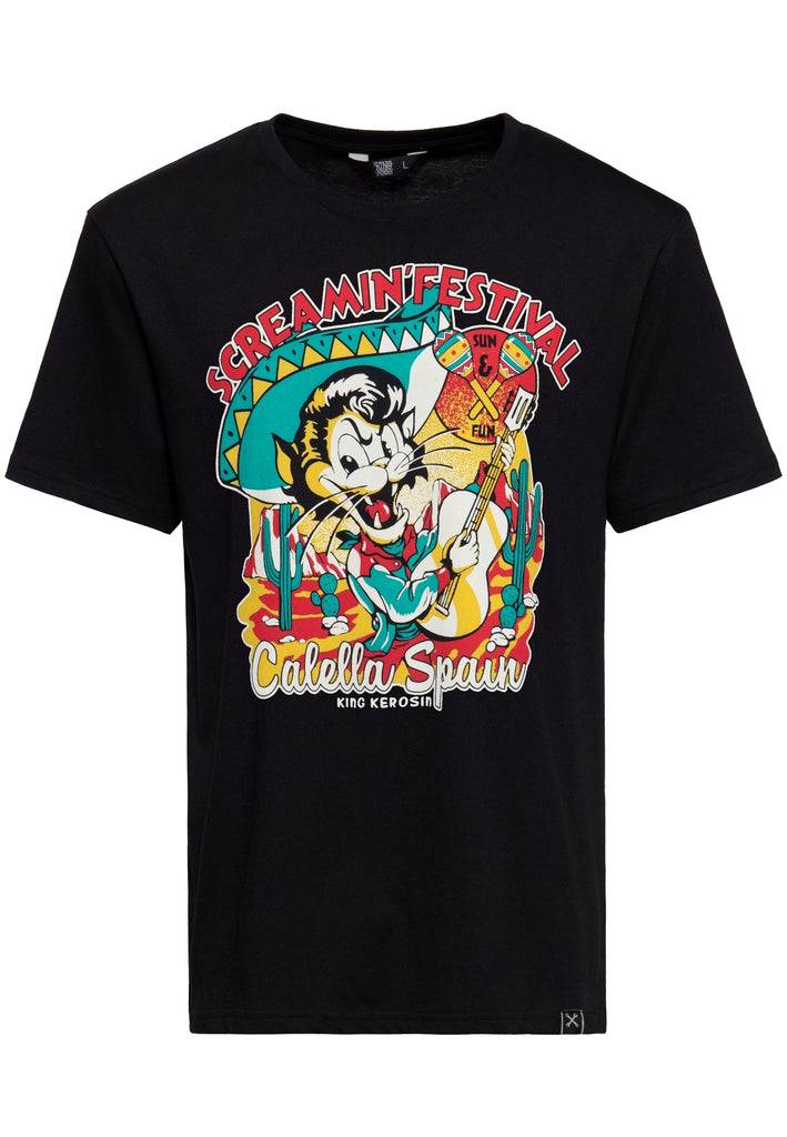 Queen Kerosin T-Shirt «Screamin' - 50s Rock & Rhythm Festival» Fabrik Onlineshop