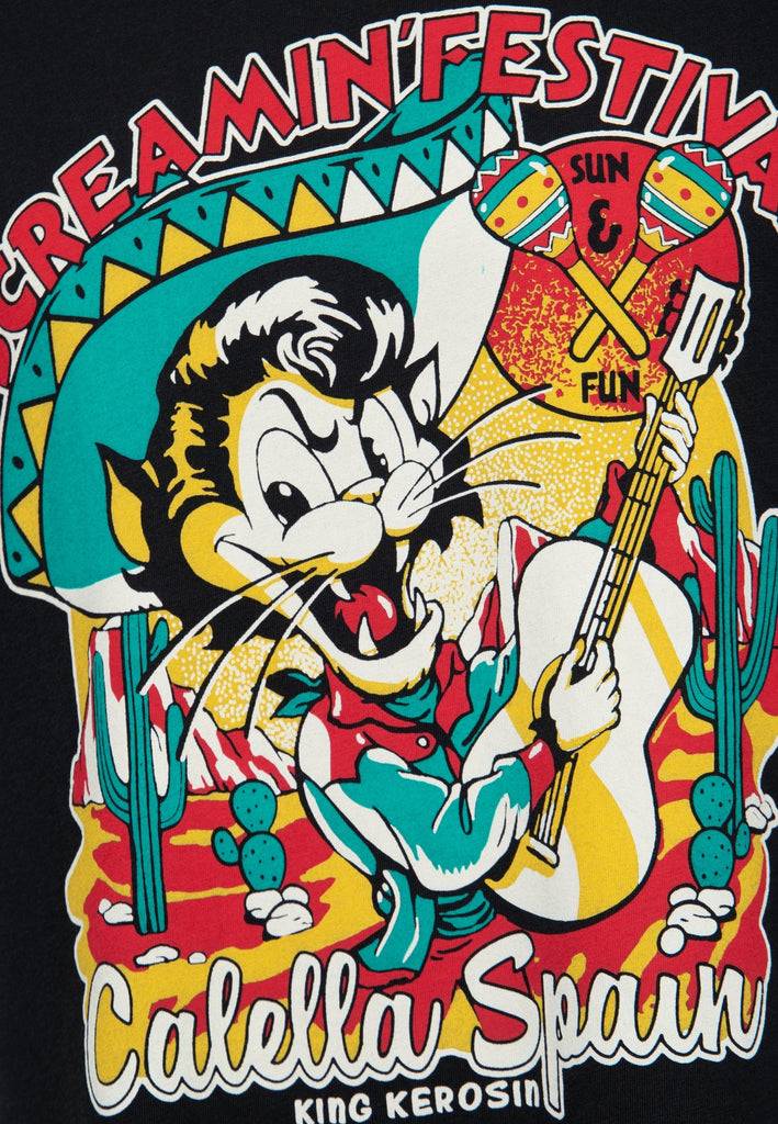 Queen Kerosin T-Shirt «Screamin' - 50s Rock & Rhythm Festival» Fabrik Onlineshop