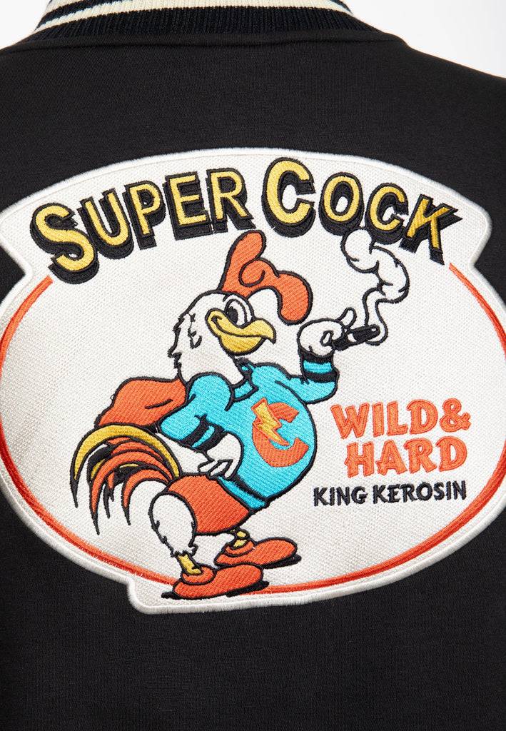 Queen Kerosin College Jacke «Super Cock» Cyber Monday