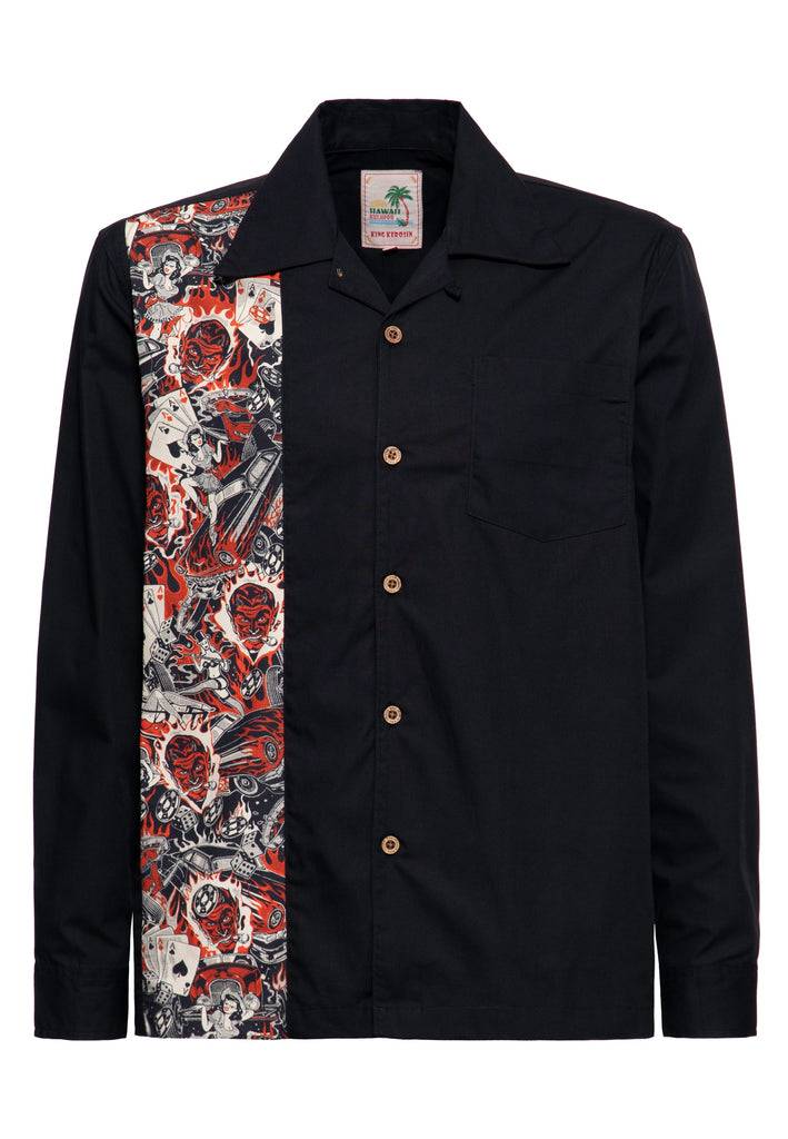 Queen Kerosin Panel Hemd «Rockabilly» Exklusive Angebote