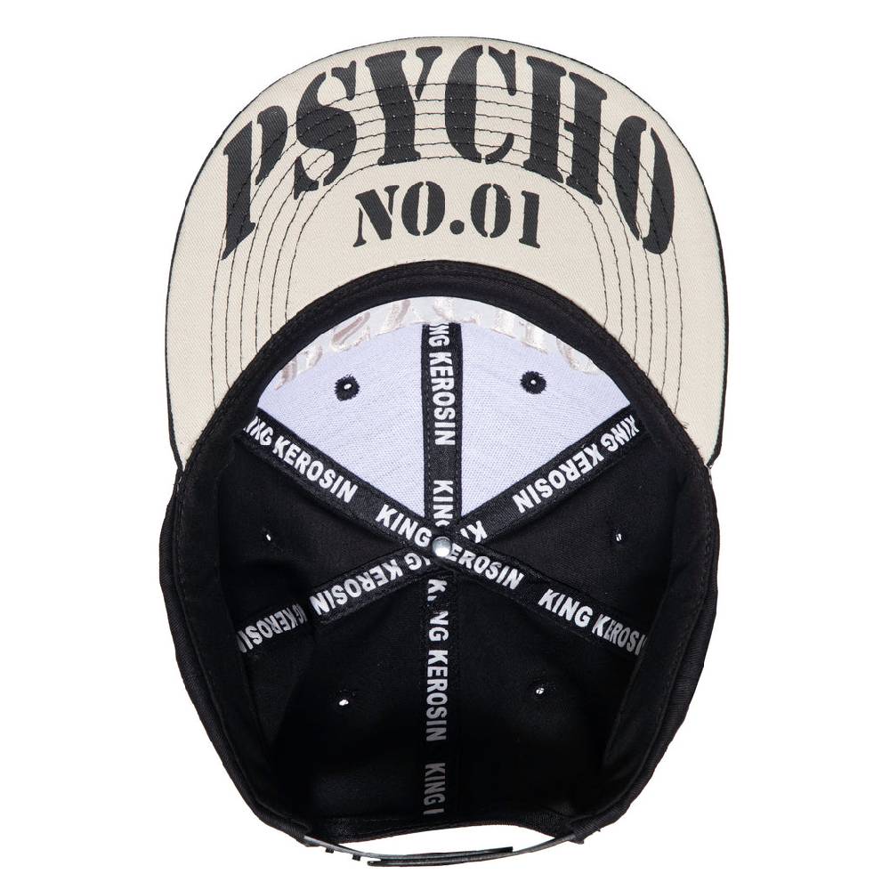 Queen Kerosin Flat Brim Cap «Psycho Ward» Saisonale Angebote