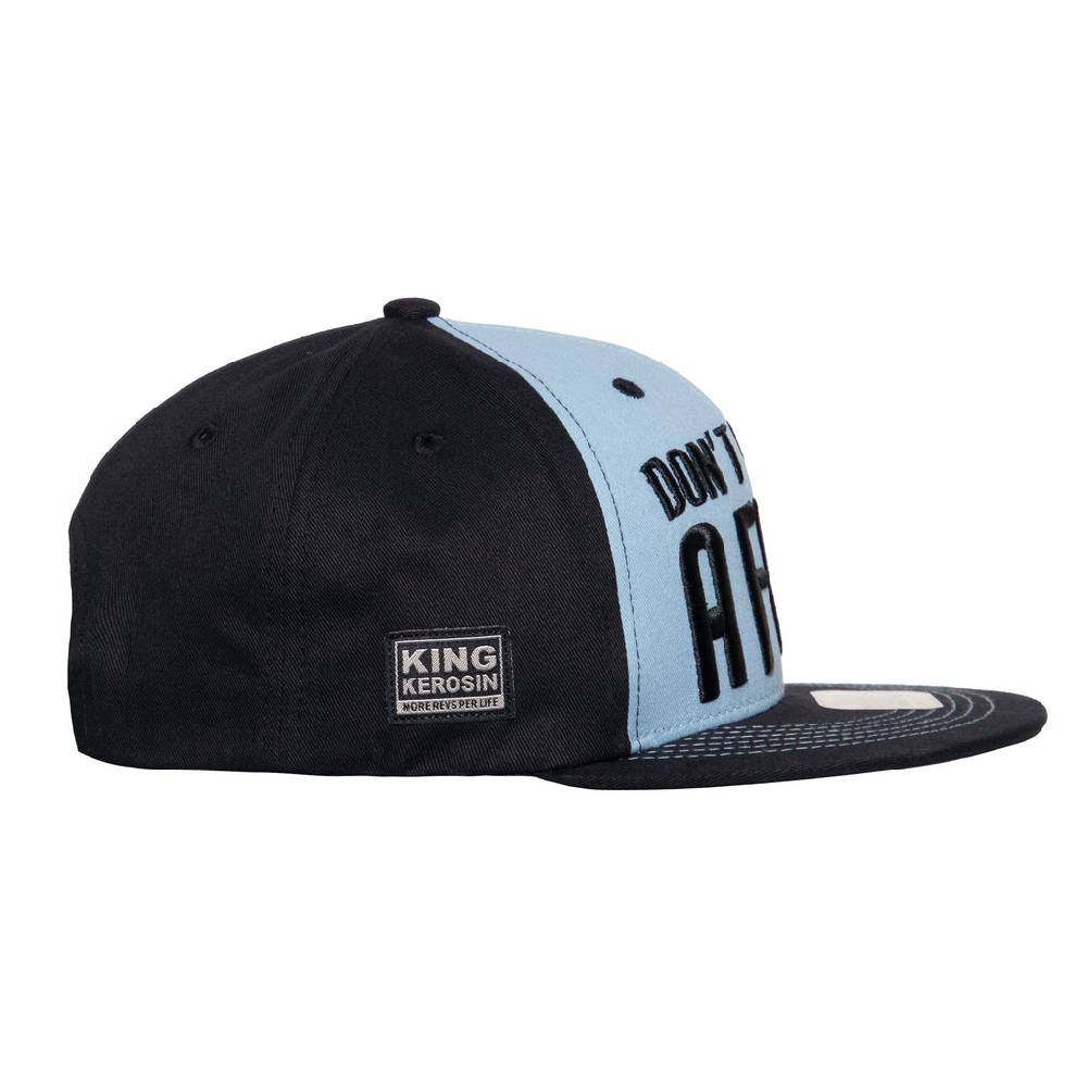 Queen Kerosin Flat Brim Cap «Don't Give A Fuck» Räumungsverkauf