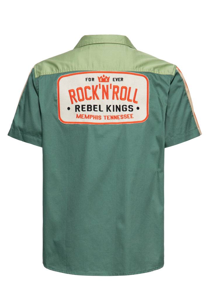Queen Kerosin Racing-Hemd «Rock'n'Roll Rebel Kings» Tiefpreis