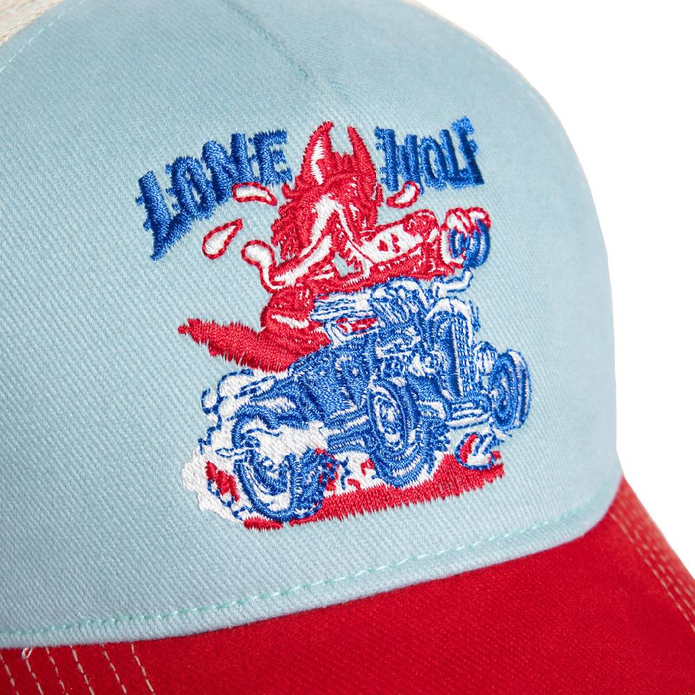 Queen Kerosin Trucker Cap «Lone Wolf» Bis zu 65% Rabatt