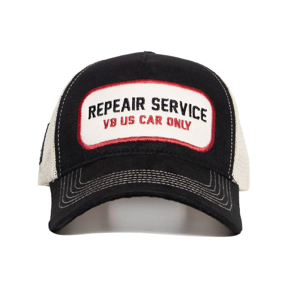 Queen Kerosin Trucker Cap «Repair Service» Sonderangebot der Fabrik