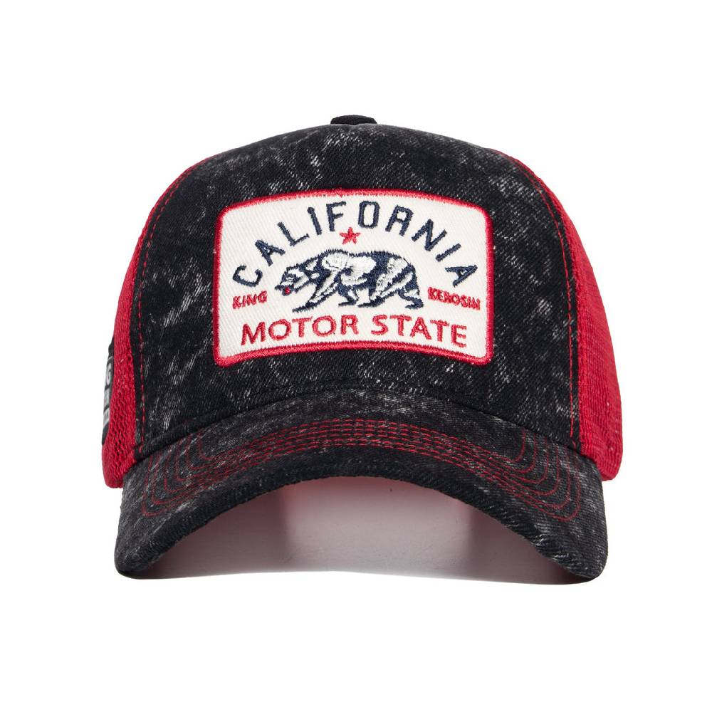 Queen Kerosin Trucker Cap «California» Bis zu 55% Rabatt