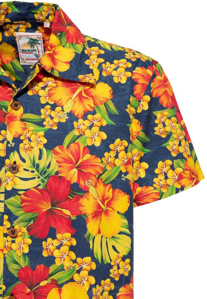 Queen Kerosin Hawaiihemd «Hibiscus Dream» Riesige Rabatte