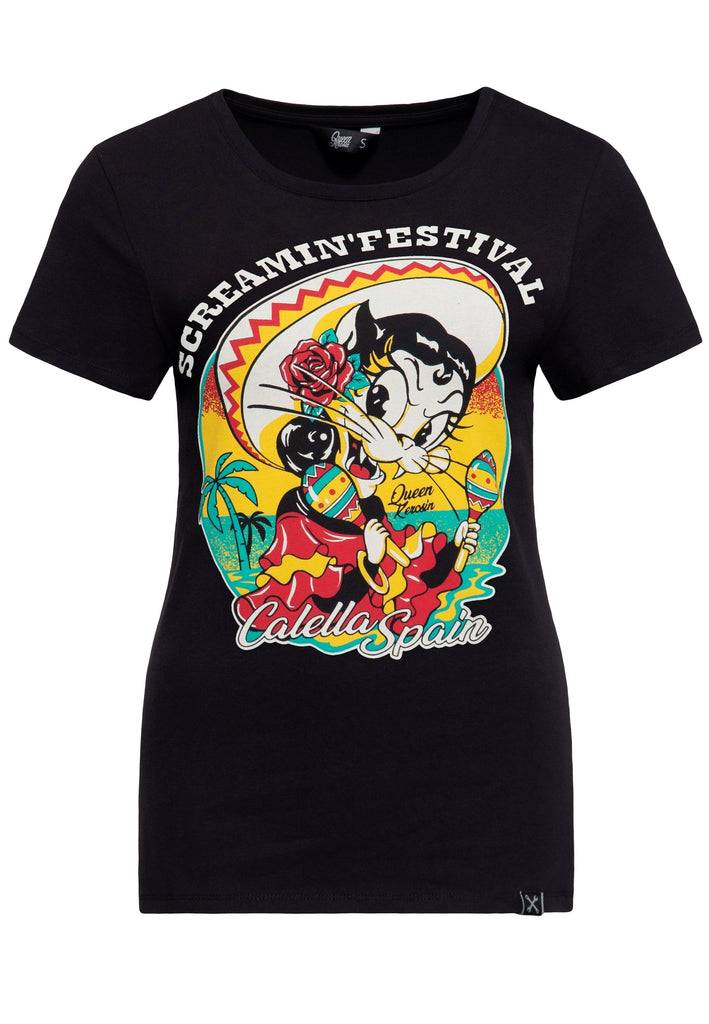 Queen Kerosin T-Shirt «Screamin' - 50s Rock & Rhythm Festival» Rabatte dieses Monats