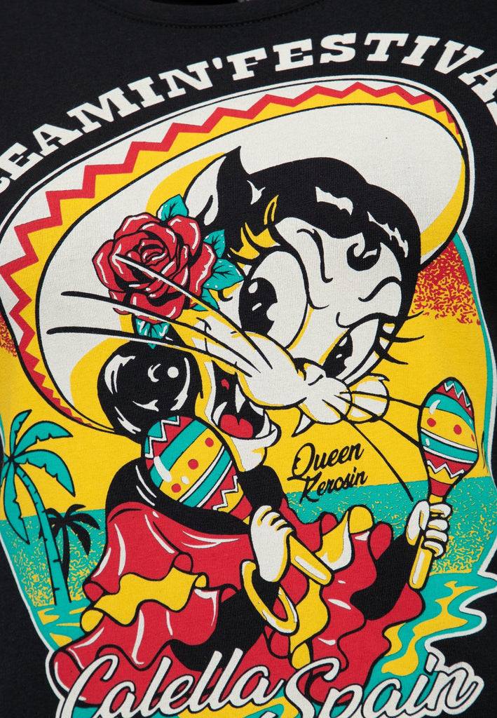 Queen Kerosin T-Shirt «Screamin' - 50s Rock & Rhythm Festival» Rabatte dieses Monats
