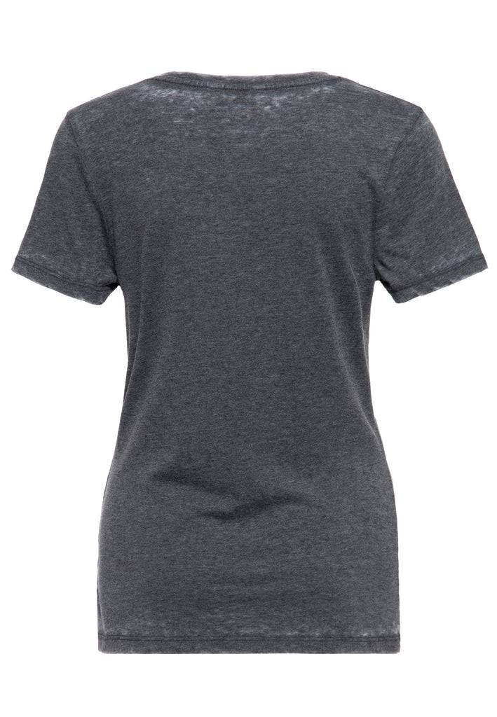Queen Kerosin Enzym Wash T-Shirt «Hasta La Muerte» Schlussverkauf