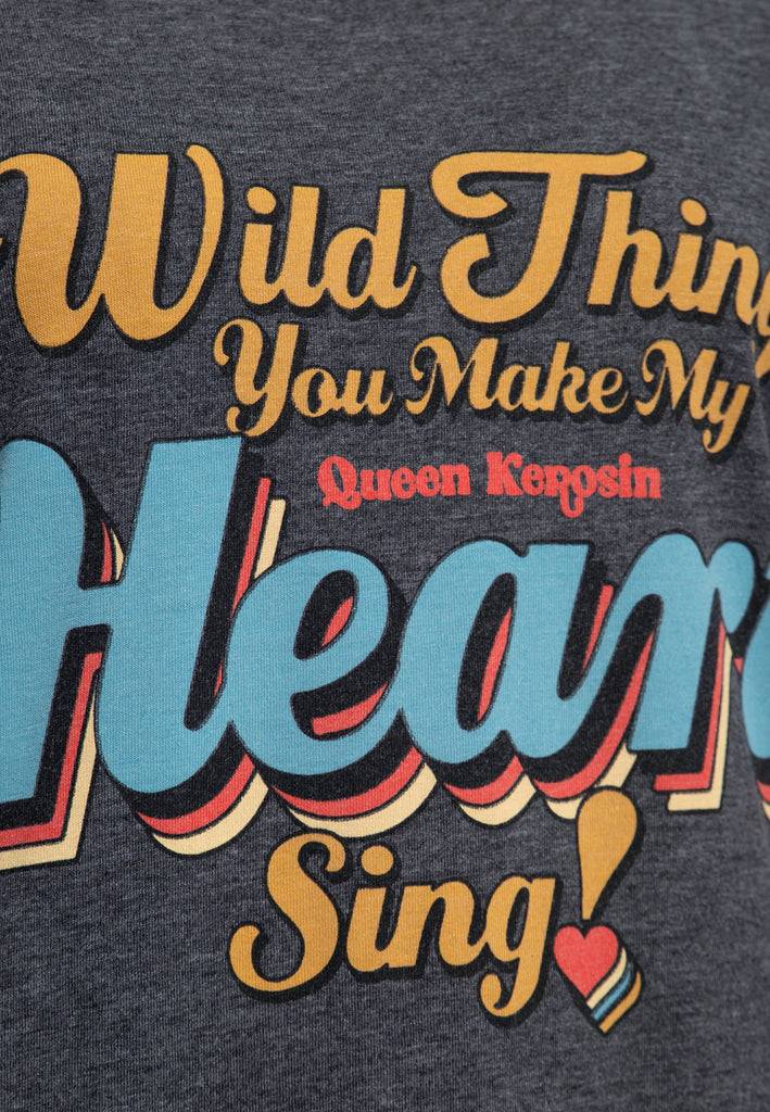 Queen Kerosin Enzym Wash T-Shirt «Wild Thing» Meist gekauft