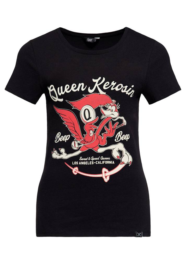 Queen Kerosin T-Shirt «Beep Beep» Großer Ausverkauf