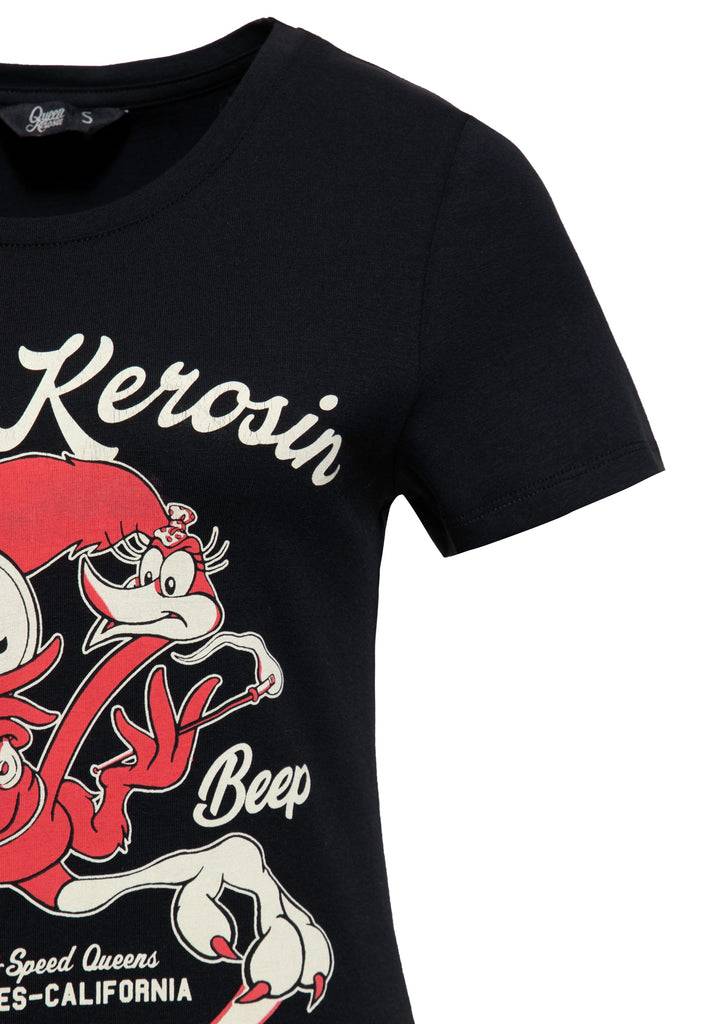 Queen Kerosin T-Shirt «Beep Beep» Großer Ausverkauf