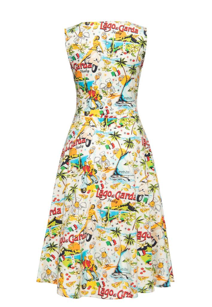 Queen Kerosin Swingkleid «Lago di Garda» Flash Sale