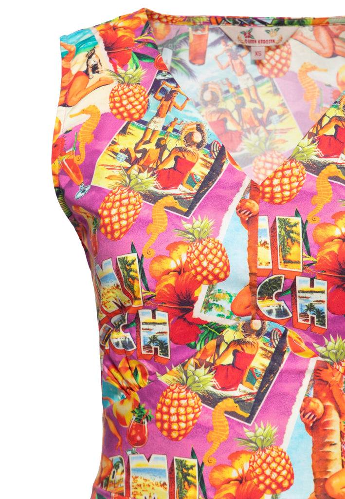 Queen Kerosin Swingkleid «Miami & Long Beach» Begrenztes Angebot