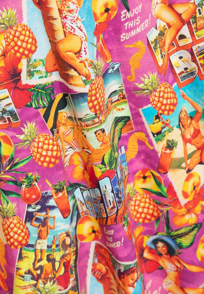 Queen Kerosin Swingkleid «Miami & Long Beach» Begrenztes Angebot
