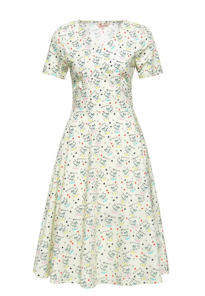 Queen Kerosin Swingkleid «Retro Cats» Weihnachtsangebot