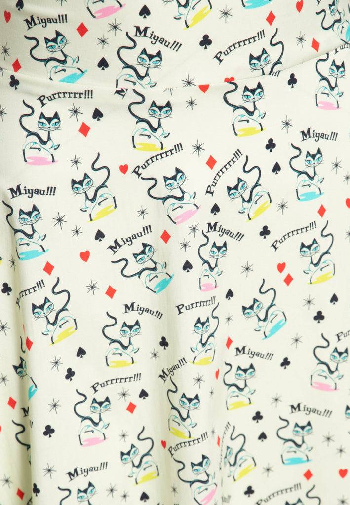 Queen Kerosin Swingkleid «Retro Cats» Weihnachtsangebot
