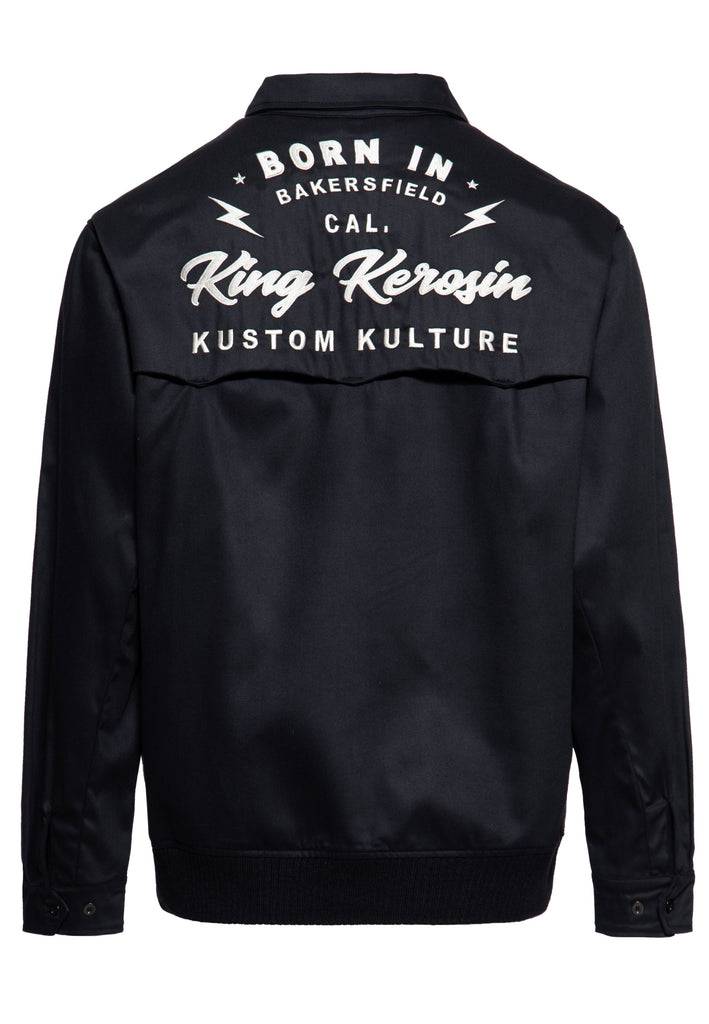 Queen Kerosin Gabardine Jacke «Kustom Kulture» VIP-Rabatte