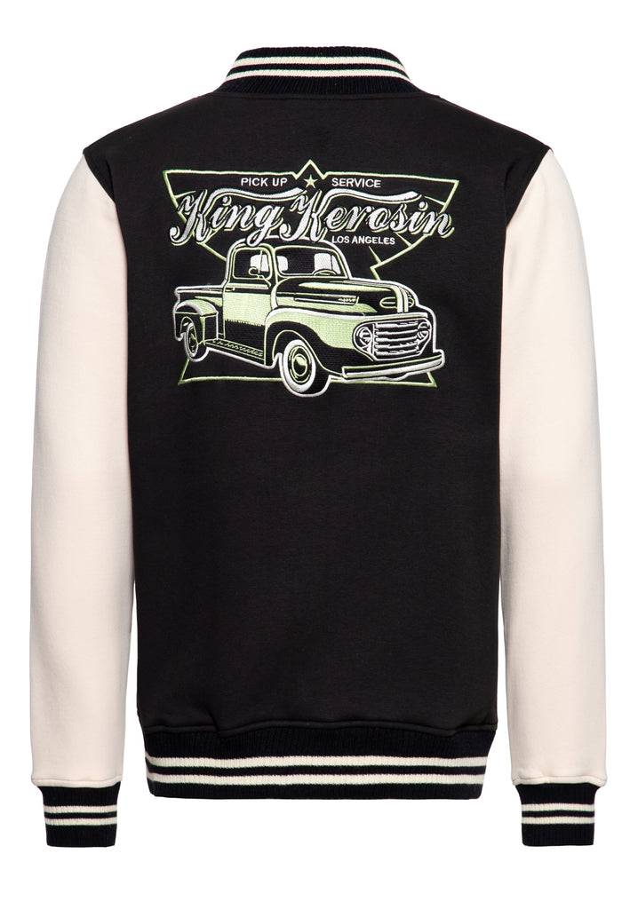Queen Kerosin College Jacke «Pick-Up Service» Tiefpreis