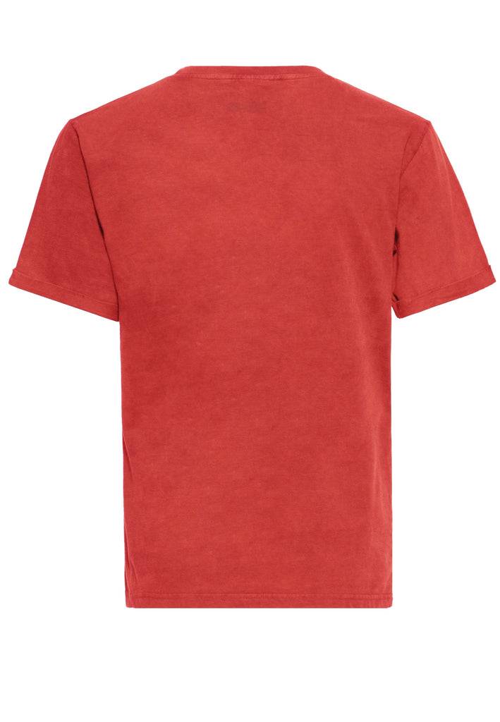 Queen Kerosin Acid-Washed T-Shirt «Don't Tread On Me» Vierteljährliche Förderung