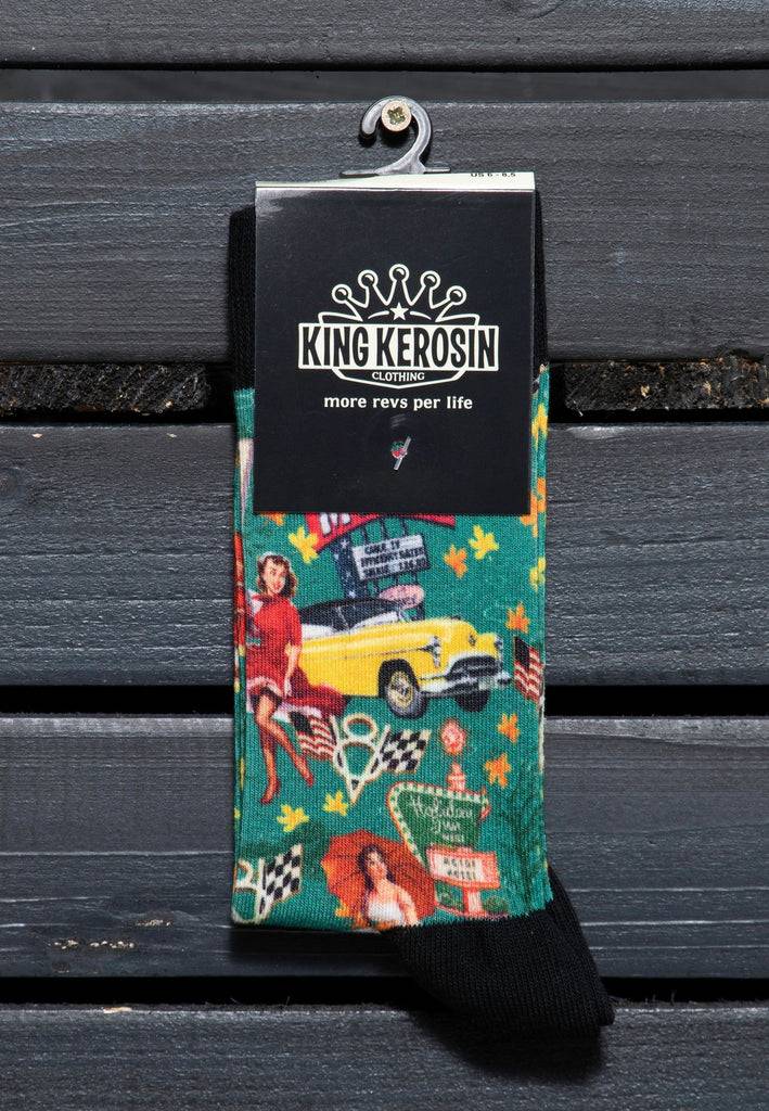 Queen Kerosin Socken «50s Flashback» Fabrikverkauf
