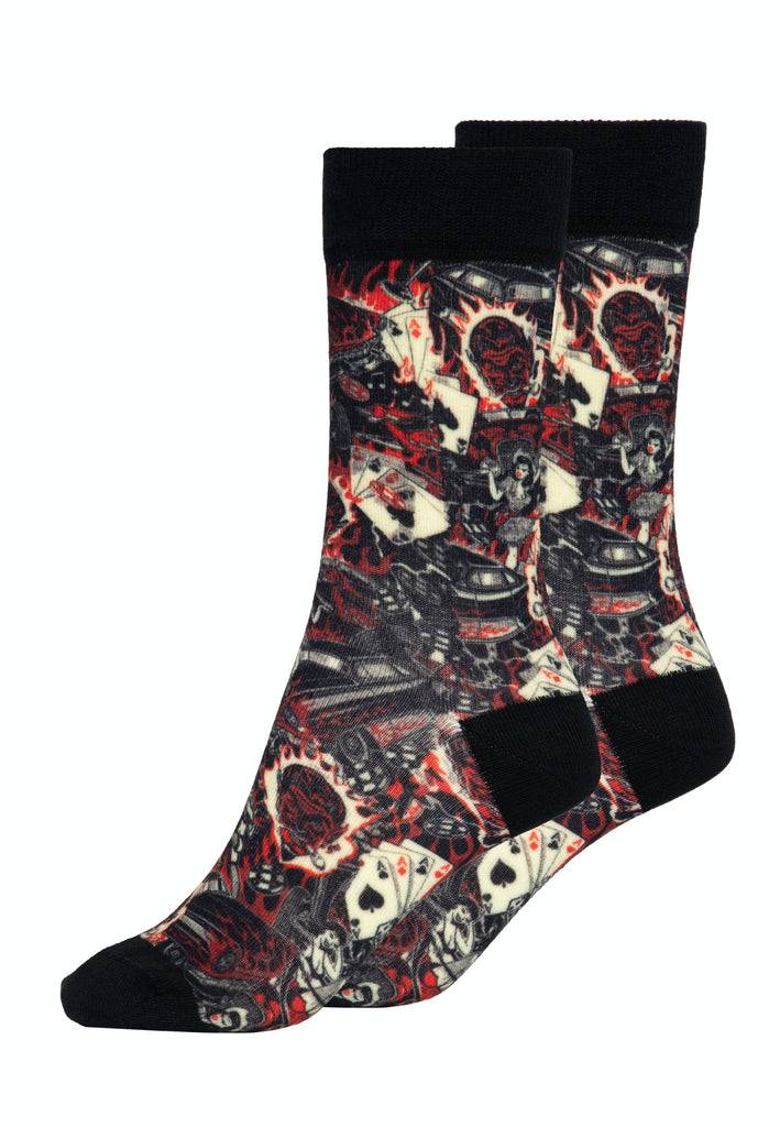 Queen Kerosin Socken «50s Rebel» Kostenloser Versand