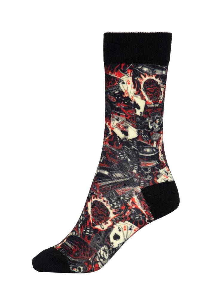 Queen Kerosin Socken «50s Rebel» Kostenloser Versand