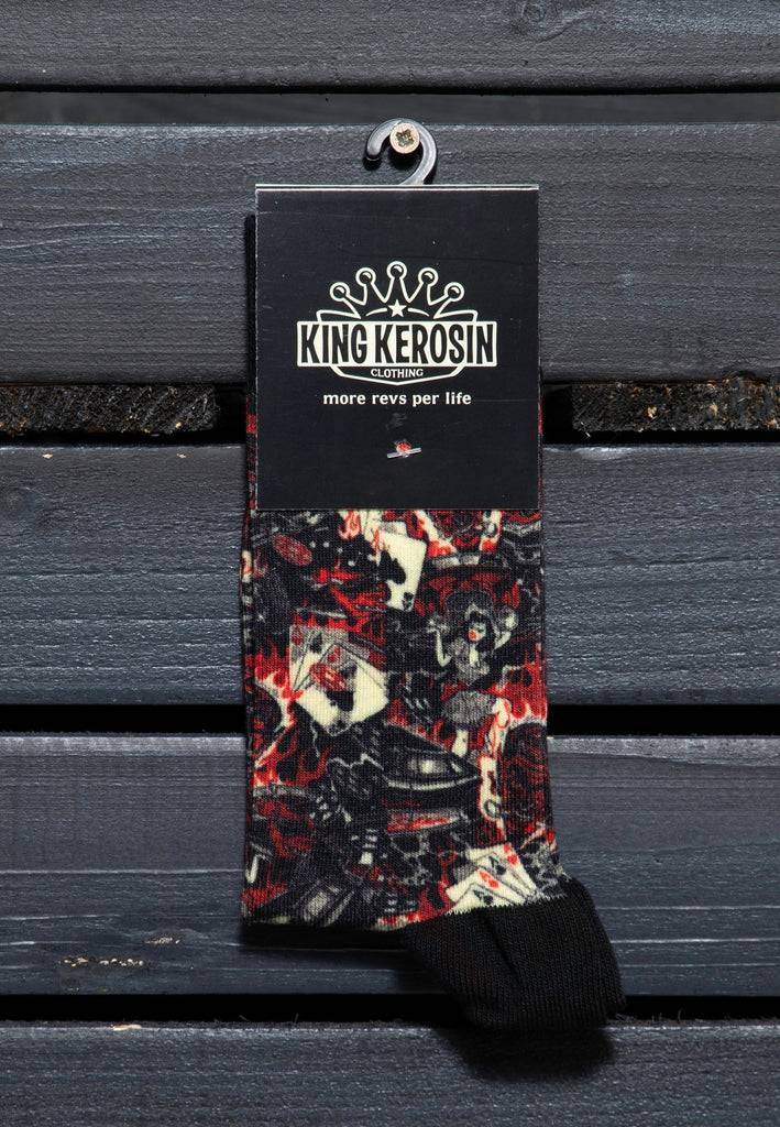 Queen Kerosin Socken «50s Rebel» Kostenloser Versand