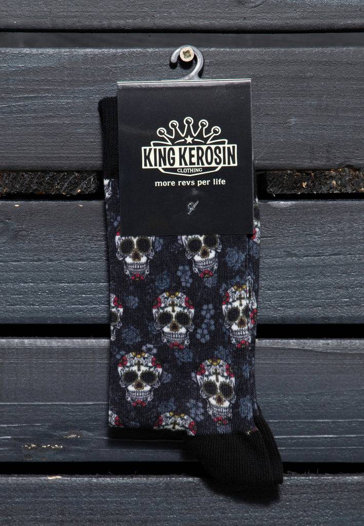 Queen Kerosin Socken «Sugar Skull» Fabrik Onlineshop