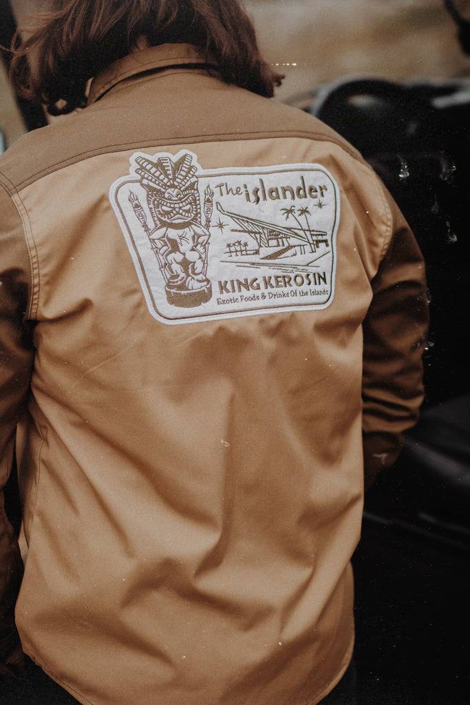 Queen Kerosin Workwear Hemd Langarm «The Islander» Flash Sale