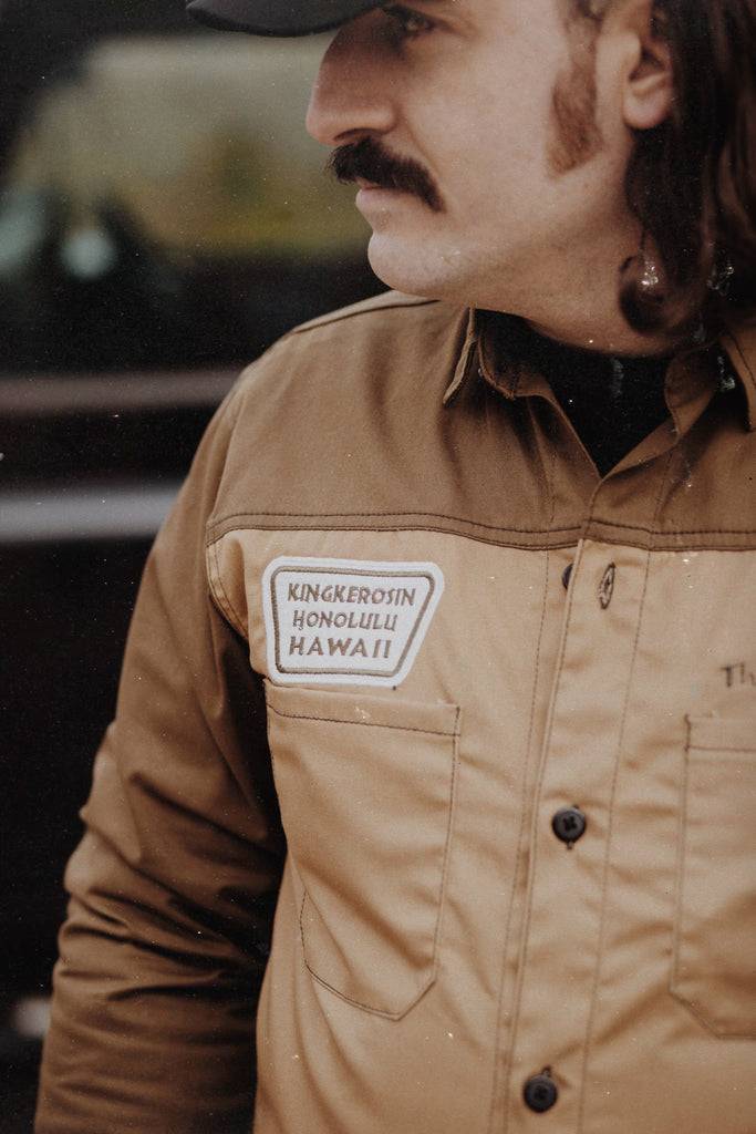 Queen Kerosin Workwear Hemd Langarm «The Islander» Flash Sale