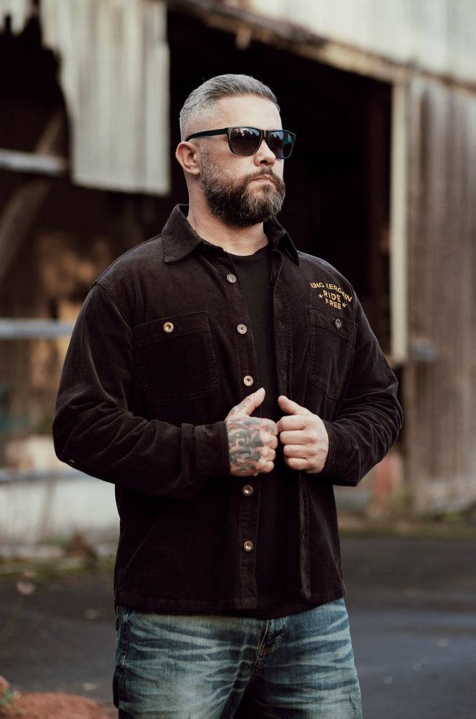 Queen Kerosin Workwear Hemd «Ride Free Live Free» Online Shopping