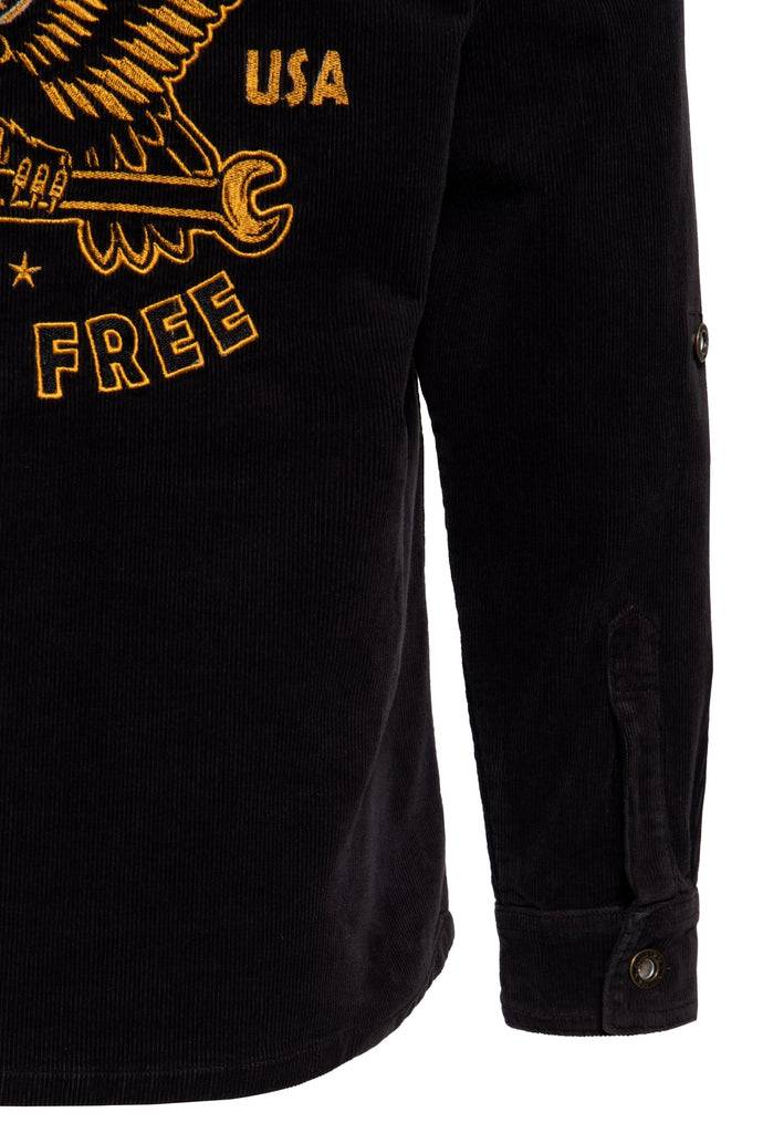 Queen Kerosin Workwear Hemd «Ride Free Live Free» Online Shopping