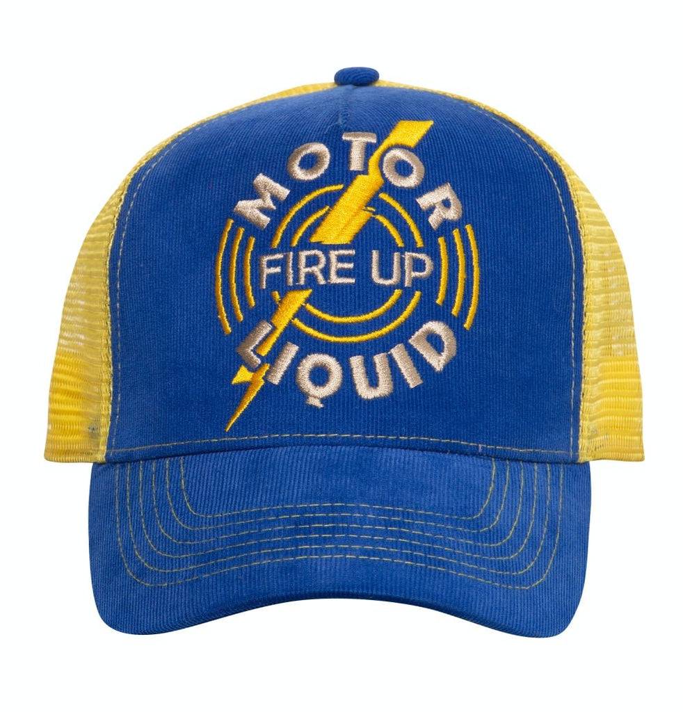 Queen Kerosin Trucker Cap aus Feincord mit kontrastierendem Mesh «Fire Up» Muttertagsangebot