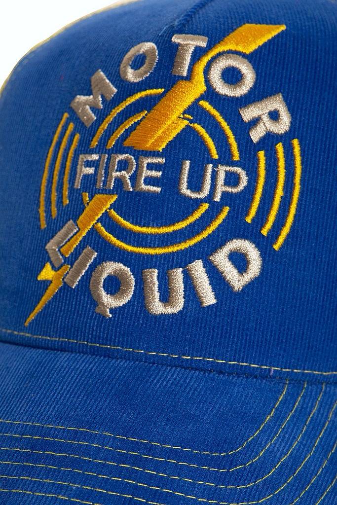 Queen Kerosin Trucker Cap aus Feincord mit kontrastierendem Mesh «Fire Up» Muttertagsangebot